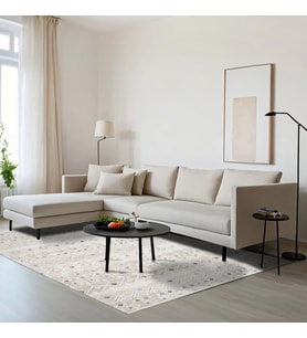 Makine Kaymaz Yıkanabilir Bej Geometrik Triko Salon Halısı Mutfak Halısı Koridor Halısı Yolluk Grey
