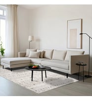 Makine Kaymaz Yıkanabilir Bej Geometrik Triko Salon Halısı Mutfak Halısı Koridor Halısı Yolluk Grey
