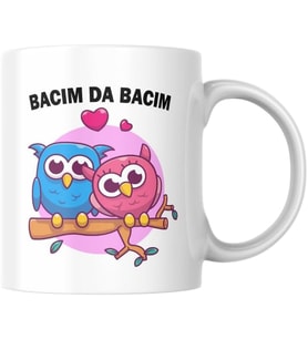 Bacım Baskılı Kupa Bardak Komik Yazılı Hediyelik Çay Kahve Kupası
