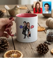 Kişiye Özel Karikatürlü Cool Sevgililer Kupa Bardak Sevgililer Günü Hediyesi