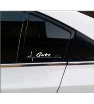 getz Nabız Kalp atışı sticker 2 adet kelebek cam