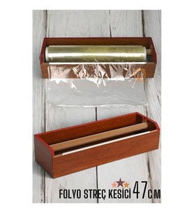 ModaCar 47 Cm Ahşap Streçlik Folyo Ve Streç Film Kesici