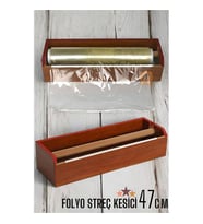 ModaCar 47 Cm Ahşap Streçlik Folyo Ve Streç Film Kesici