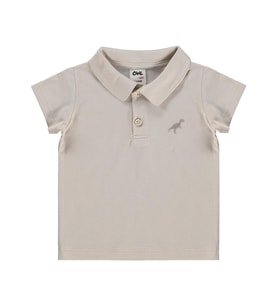 Civil Baby Dinozor Nakışlı 6-18 Ay Tişört - Bej