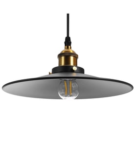Retro Tekli Metal Sarkıt (371166075)-Siyah İçi Beyaz