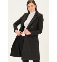 Z6672 DEWBERRY BAYAN PALTO-KOYU ANTRASİT
