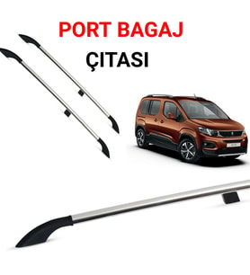 PEUGEOT RİFTER 2019 2020 2021 GRİ PORTBAGAJ TAVAN ÇİTASI