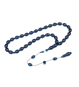 Arpa Kesim 11x8 mm Ateş Kehribar Sistem Püsküllü Tesbih