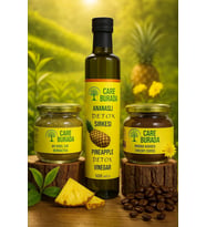 ÇareBurada Detox Seti ( Ananas Sirkesi, Hindiba Kahvesi, Bitkisel Çay )