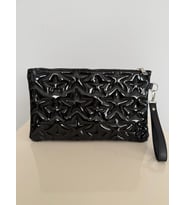 Yıldız Dikişli Clutch Star Kadın Çanta Simli Gümüş metalik Yıldız Desenli Gold Parlak Portföy & Clutch Çanta Çıkarılabilir Bileklik Askılı