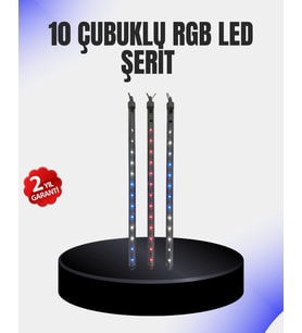 Dekoratif Led Meteor Işık 10’Lu Çubuk Seti