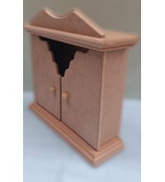 Hobi ERDL Dekoratif 90071 Anahtarlık Kutu Yarım kapak Model Ahşap MDF HAM El yapı