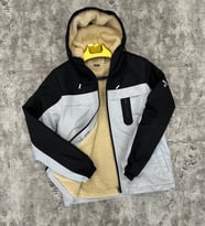 Taktikal outdoor içi kürklü sıvı geçirmez A+A kalite ital kumaş mont (Gri)