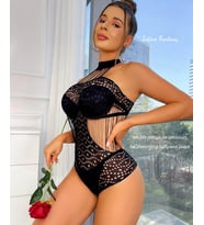 Intive Premium Limited Yanları Dekolteli Siyah Wrap Kesim Tasarım Büstiyer/Vücut Çorabı