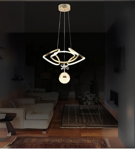 Asya Tekli Led Avize (Gold)