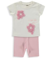 Civil Baby Yıldız Baskılı 6-18 Ay Takım - Pembe