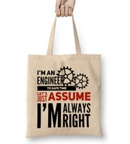 I Am An Engineer 01 Bez Çanta Uzun Saplı