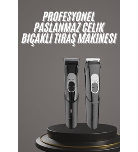 Pro Şarjlı Saç Sakal Tıraş Makinesi Ense Kesme Makinesi Lazer Öncesi Kısaltma