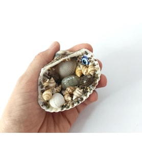 Magnet Deniz Kabuklu Buzdolabı Süsü Nazar Boncuklu Deniz Plaj Magnet