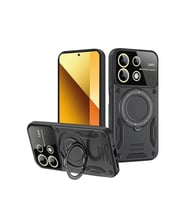 Durukar® Redmi Note 13 4G Kılıf Joy Lens Standlı Kapak - Siyah