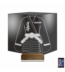 Luvivia Karate Tekvando Judo Kişiye Özel 3D Lamba - Masa Gece Lambası