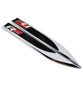 R-Line Çamurluk Logosu-Siyah / Yacı135