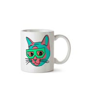Kedi Cat+ Porselen Kupa Bardak