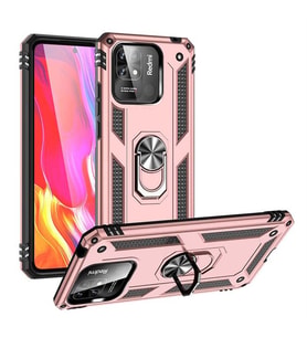 Coverzone Xiaomi Poco C40 ?le Uyumlu K?l?f Silikon Mega Case Stand Olabilme �zelli?i Olan Verus Kapak K?l?f Xiaomi Poco C40 ile Uyumlu Rosegold