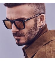 Jwl Beckham Tarzı Güneş Gözlüğü Modelleri Uv400 Modern Ünlü Çerçeve Gözlük (Kahverengi)
