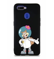 Oppo A12 Soft Premier Kapak Sandy Tasarımlı Silikon Kılıf - Siyah (Şeffaf)
