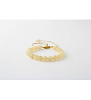 Kalsit 8mm Merdiven Kapama Doğal Taş Bileklik