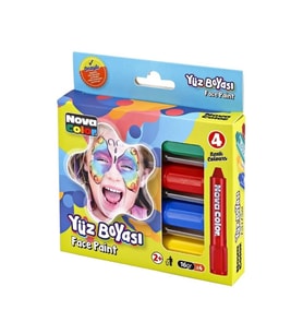 NOVA COLOR NC-211 YÜZ BOYASI 4'LÜ SET