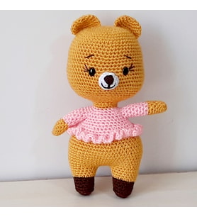 Amigurumi Örgü Oyuncak Ayı Kız