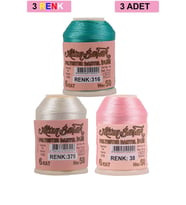 3 Adet Altınbaşak Oya ve Dantel İpi 20 gr - Royaleks - No: 375 - 038 - 316