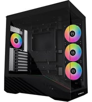 Lian Li V100 Orta Kule Kılıfı - Siyah, Atx Desteği, Mesh Ön Panel, Temperli Cam, Usb-C, Aletsiz Yan