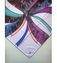 İpekal Çiçek Desenli Twill Eşarp Desen 2 Renk 5