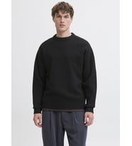 Jack & Jones JJESOHO OLLIE Knit  Basic Erkek Crew Neck Kazak Modelleri (Siyah)