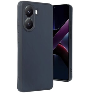 Poco X7 Pro Şık ve İnce Pu Deri Nexa Premium Kapak (Lacivert)