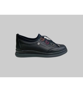 PİERRE CARDİN PC-55352 KADIN HAKİKİ DERİ GÜNLÜK COMFORT AYAKKABI SİYAH