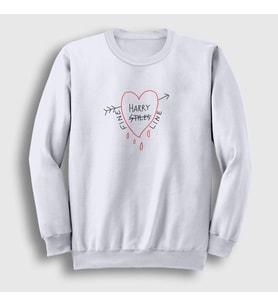 Presmono Unisex Beyaz Fine Line Harry Styles Sweatshirt 317521tt (Beyaz)