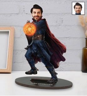Kişiye Özel Doktor Strange Tasarımlı Karikatür Biblo