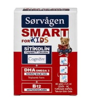 Sorvagen Smart Kids Sitikolin DHA Omega 3 Norveç Balık Yağı B12 60 Kapsül