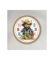 bilge Tasarım Çocuk odası Duvar Saati 30 x 30 CM (Karışık)