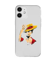 Iphone 12 Uyumlu One Piece Luffy Tasarımlı Şeffaf Telefon Kılıfı