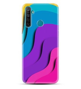 Realme 5i 5 Pro 6i 7 Pro 8 Kılıf Desemli Silikon Renk Cümbüşü 1631