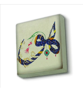 Hû Baskılı Doğaltaş  Magnet(KH-145)Buzdolabı Süsü