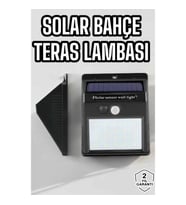 Mey İthalat® Güneş Enerjili Bahçe Lambası Solar Gece Aydınlatma Sensörlü Lamba