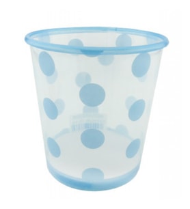 Bardak plastik 500 cc (dondurma bardağı) puantiyeli mavi pk:8-
