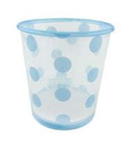 Bardak plastik 500 cc (dondurma bardağı) puantiyeli mavi pk:8-