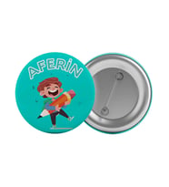 Aferin Çanta Rozeti 20 Adet En Büyük Boy 5.8cm İğneli Broş
